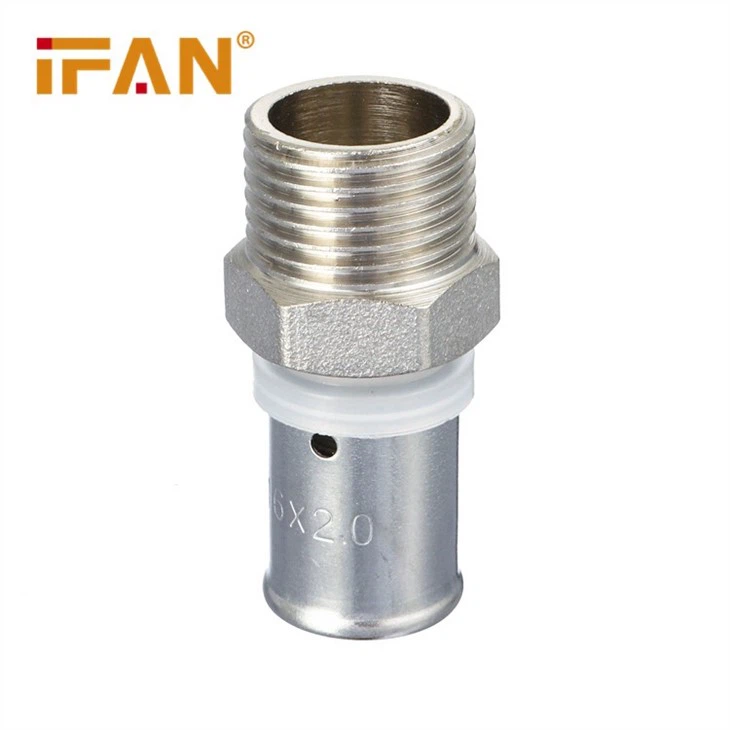 Brass Press Fitting Male Socket