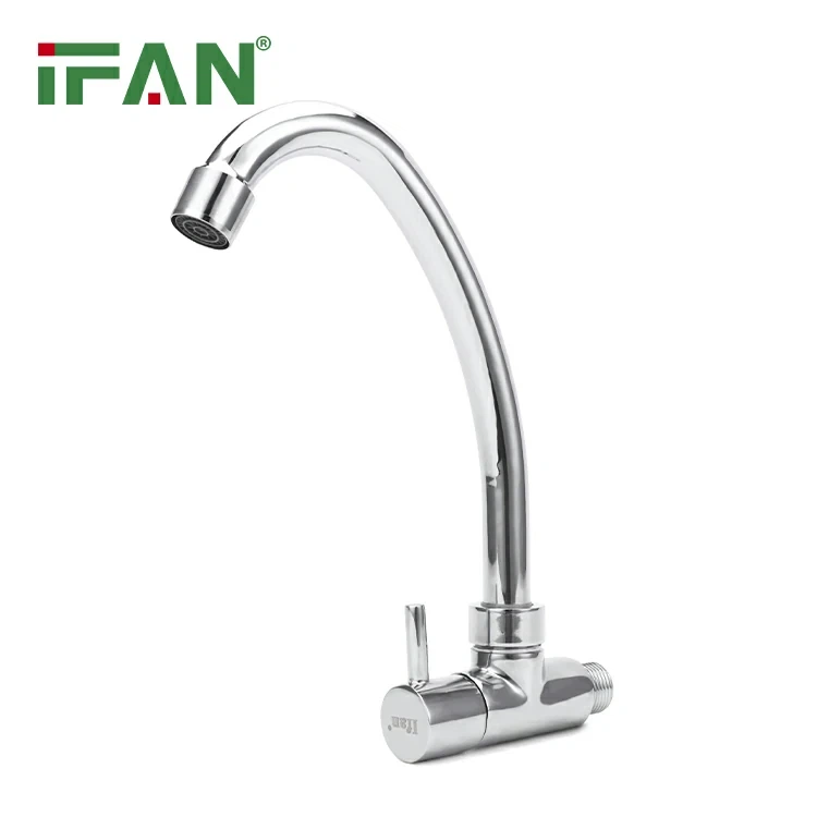 Kitchen Faucet Includes Easy Temperature Adjustment Handle