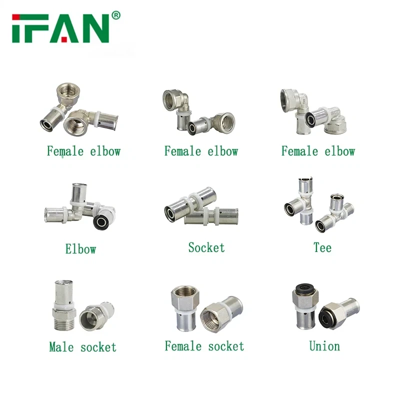 Plastic Pipe Brass Press Fitting