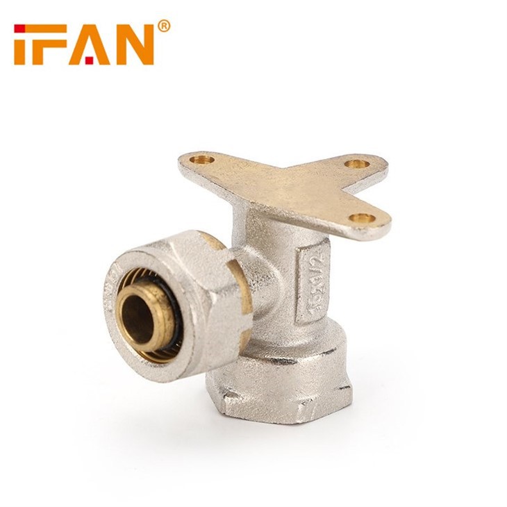 IFAN Brass Female Elbow With Seated PEX Compression Fittings
